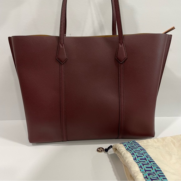 Tory Burch Burgundy Tote Bag - Picture 8 of 14